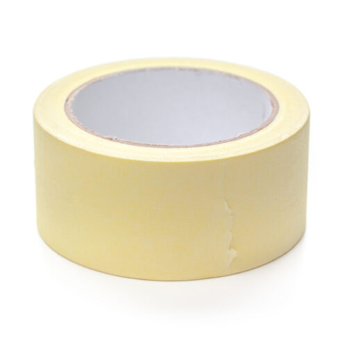 Roll of transparent sticky tape isolated
